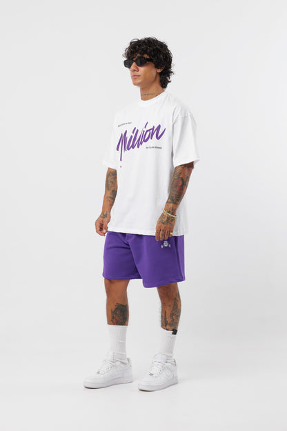 T-Shirt BabyViolet Blanc