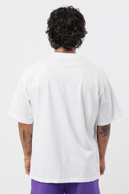 T-Shirt BabyViolet Blanc