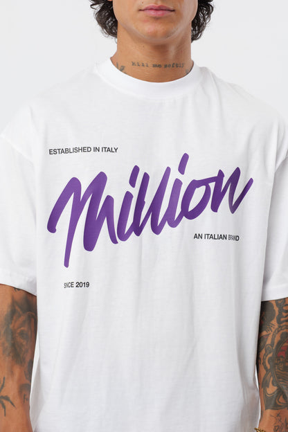 T-Shirt BabyViolet Blanc