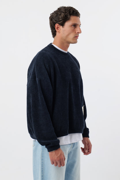 Crewneck 'Archive' Bleu Marine