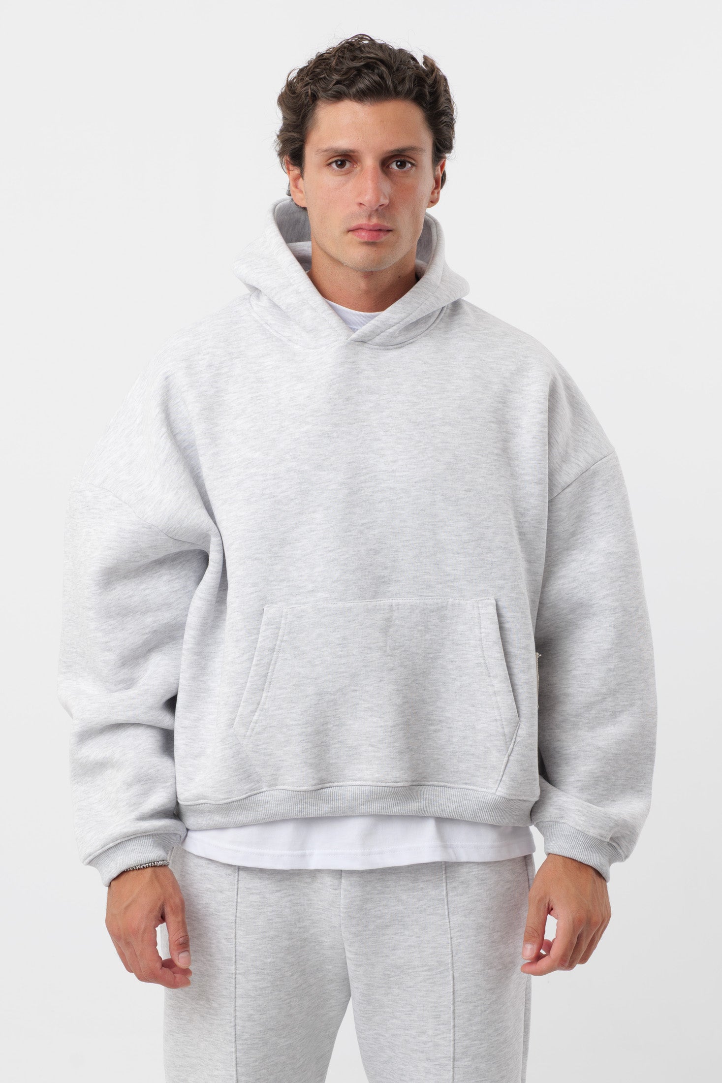 Sweat à capuche « Archive » Gris