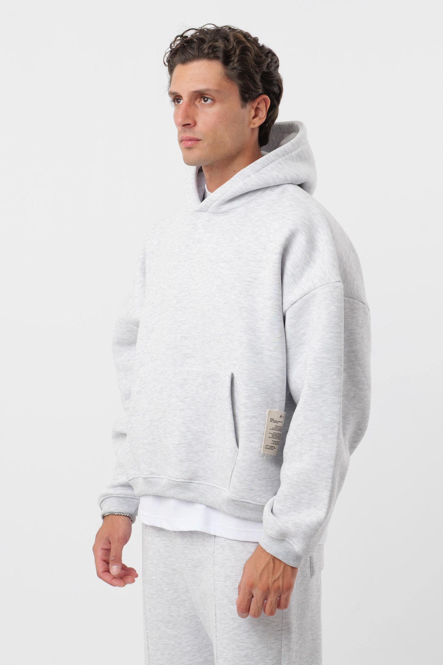 Sweat à capuche « Archive » Gris