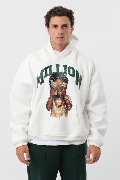 Sweat à capuche crème enfant