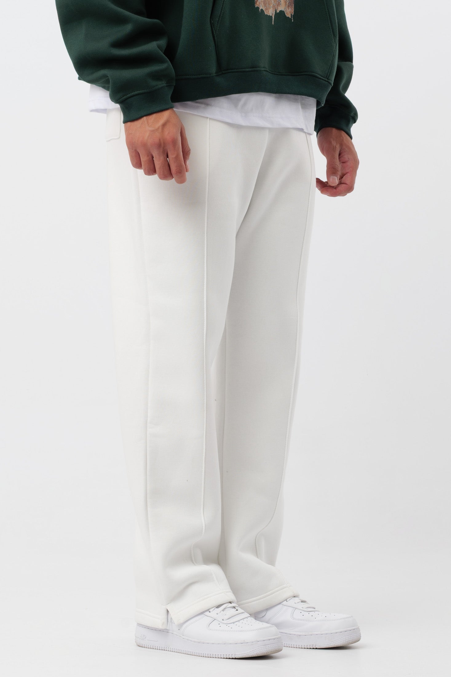 Pantalon de survêtement Logo Crème
