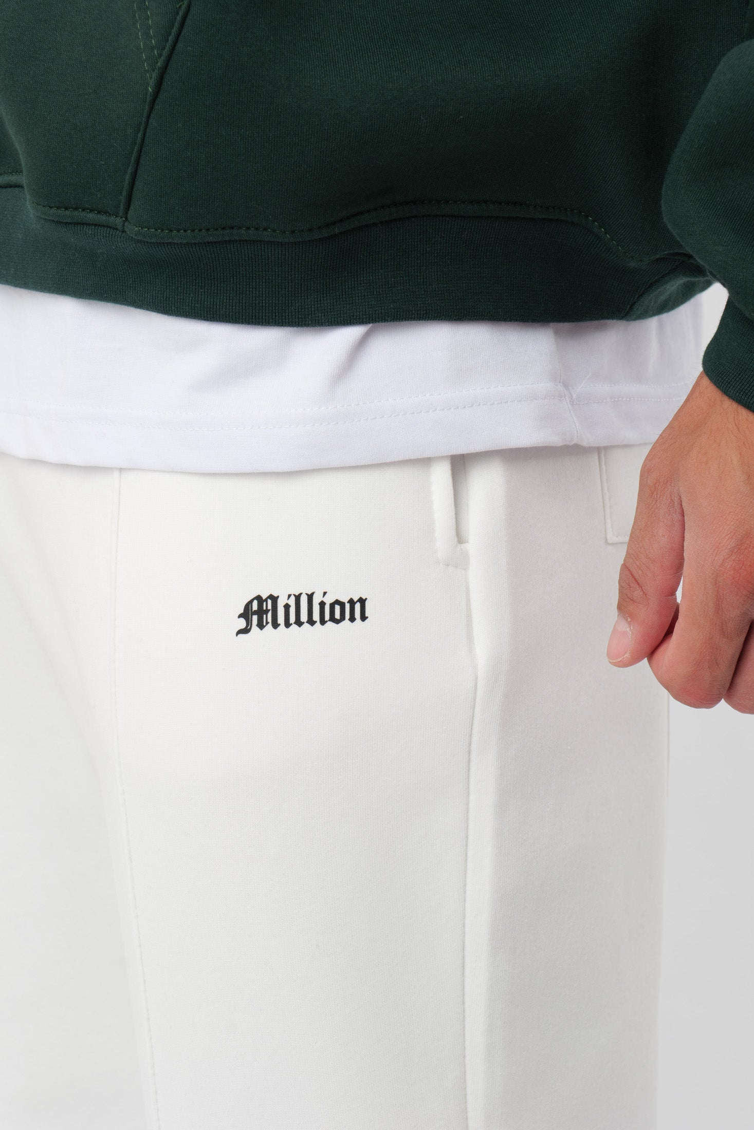 Pantalon de survêtement Logo Crème