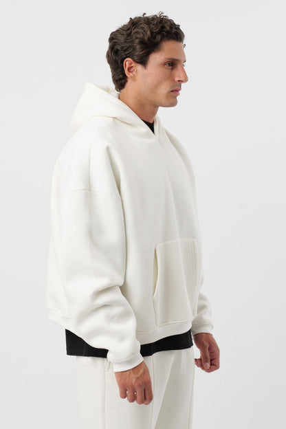 Sweat à capuche « Archive » Crème