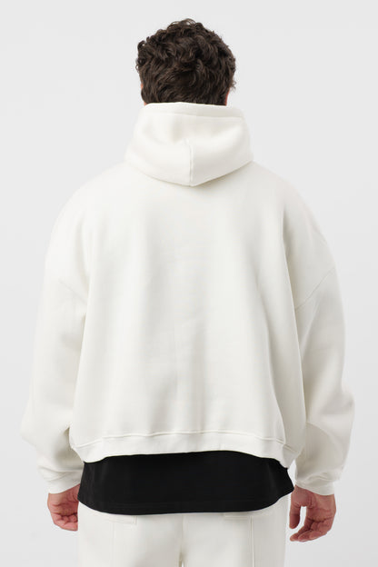 Sweat à capuche « Archive » Crème