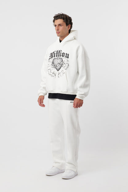 Sweat à capuche crème enfant