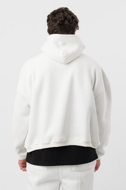 Sweat à capuche crème enfant