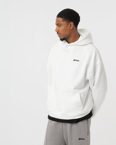 Sweat à capuche Logo Blanc