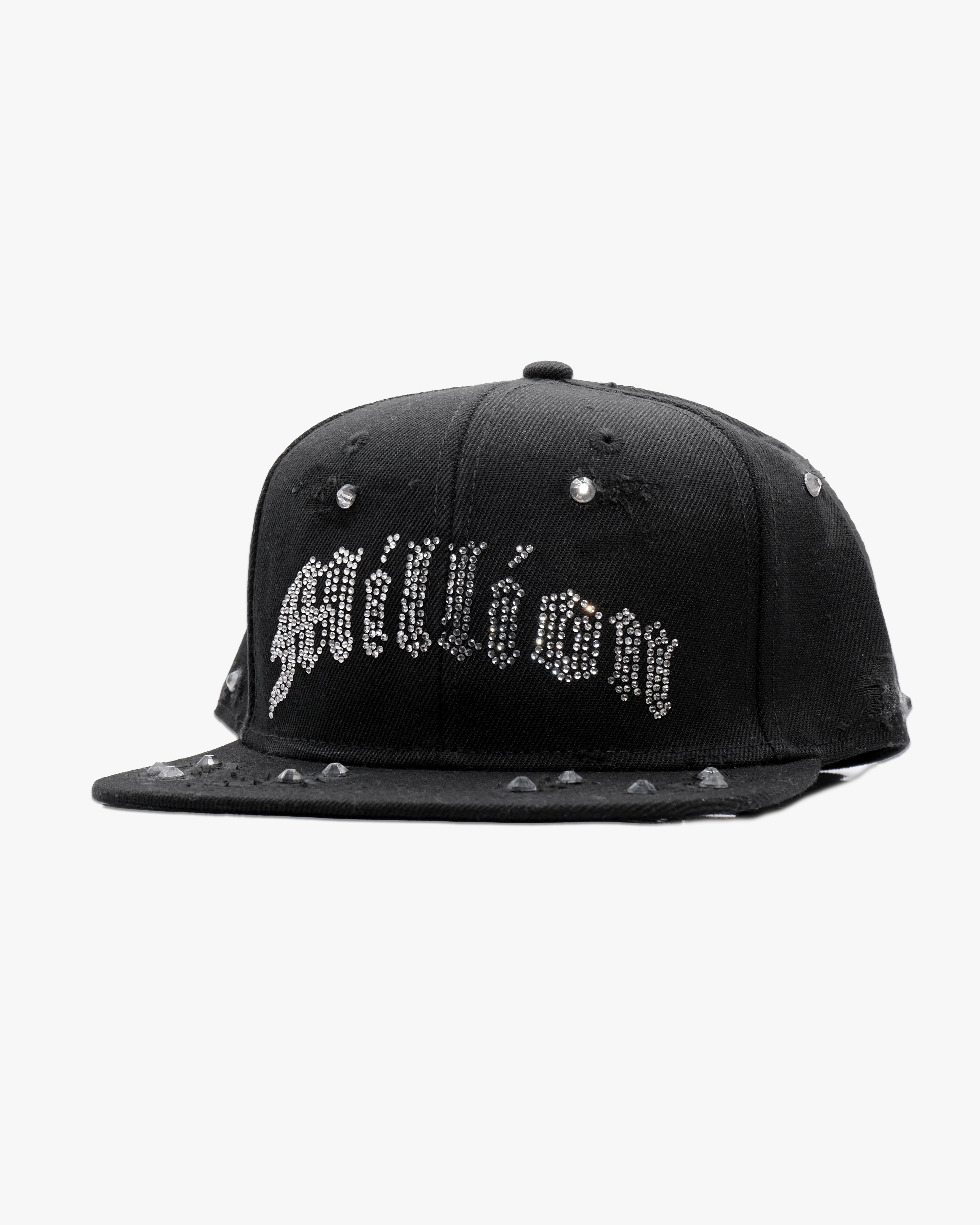 Casquette Rappeur Diamant Noir