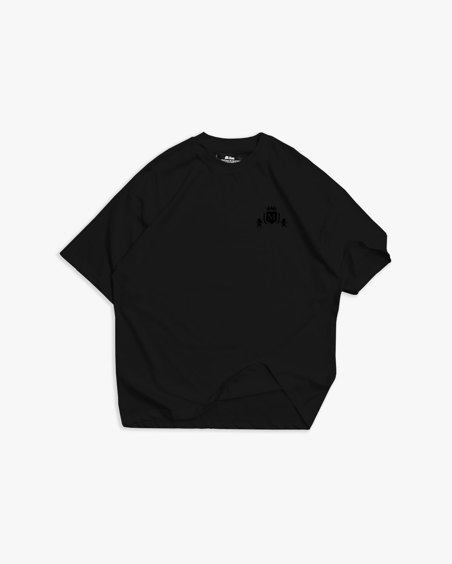 T-shirt noire avec logo noir