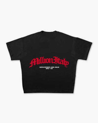 T-Shirt Noire Logo Rouge Arch