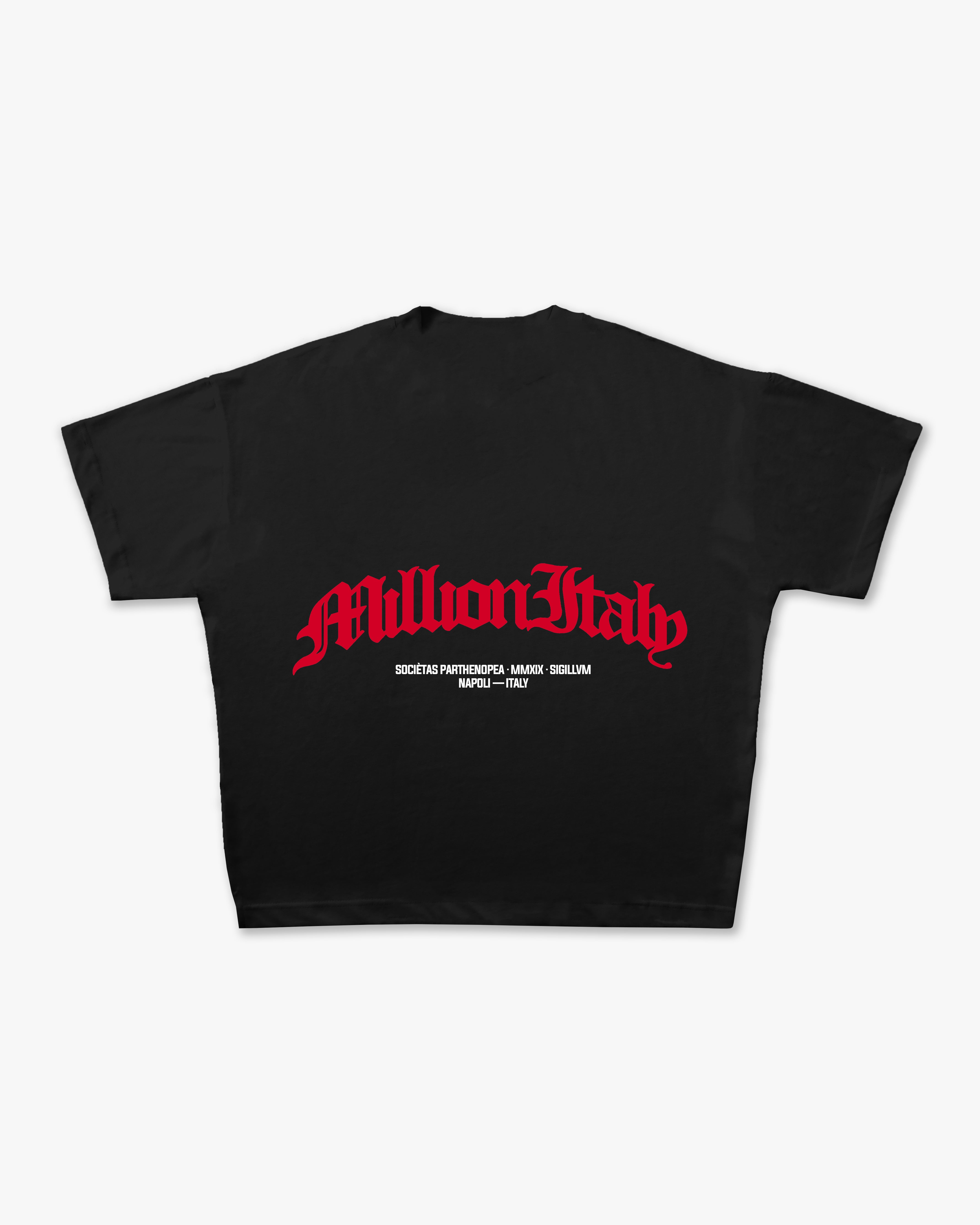 T-Shirt Noire Logo Rouge Arch