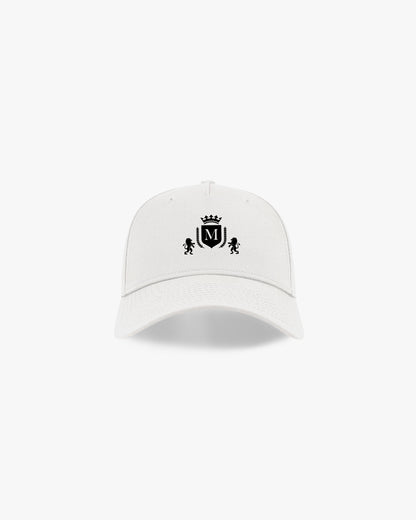 Chapeau blanc avec logo noir