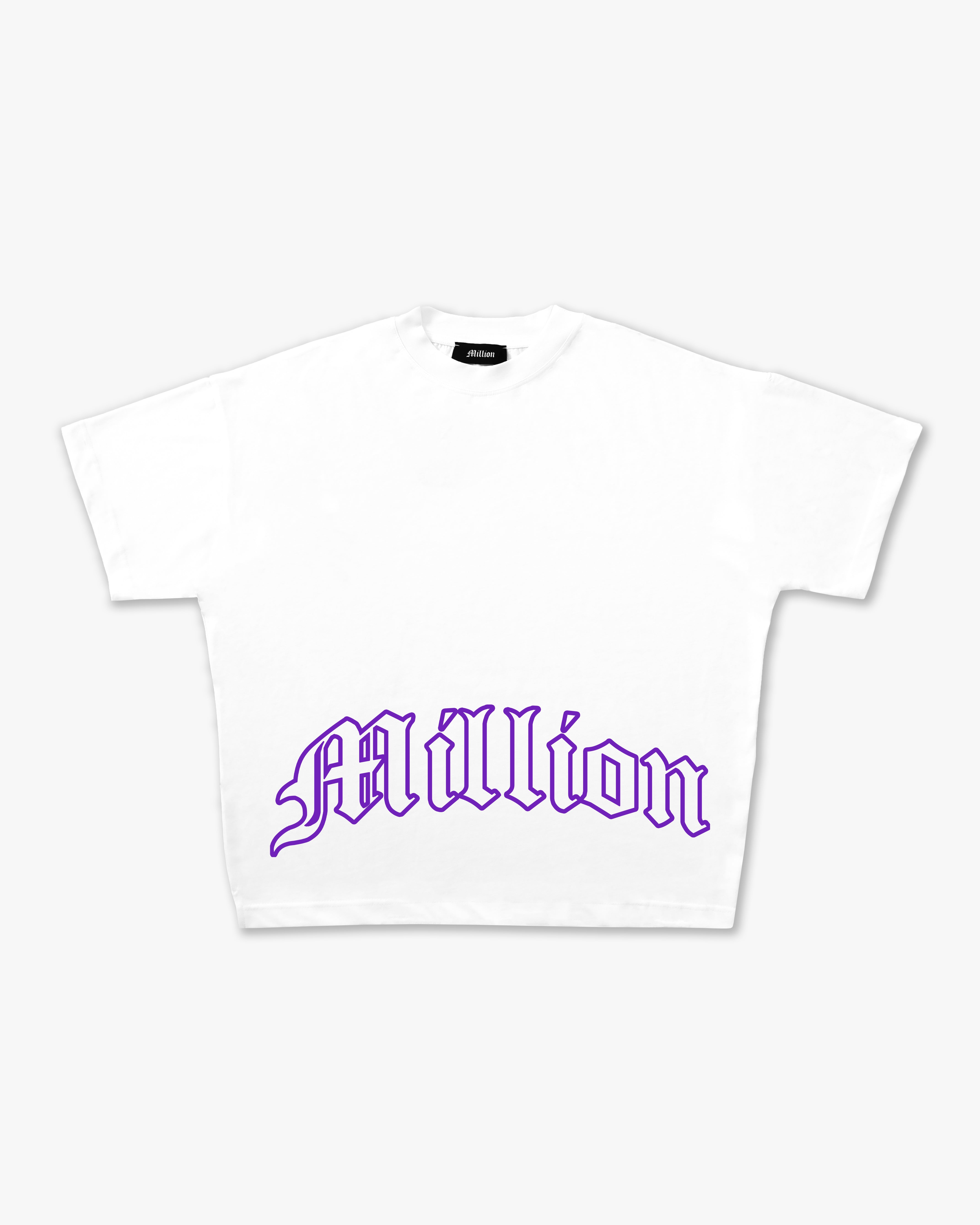 T-shirt gothique à contour violet